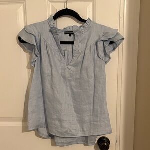 Universal Thread Sky Blue Ruffle Top